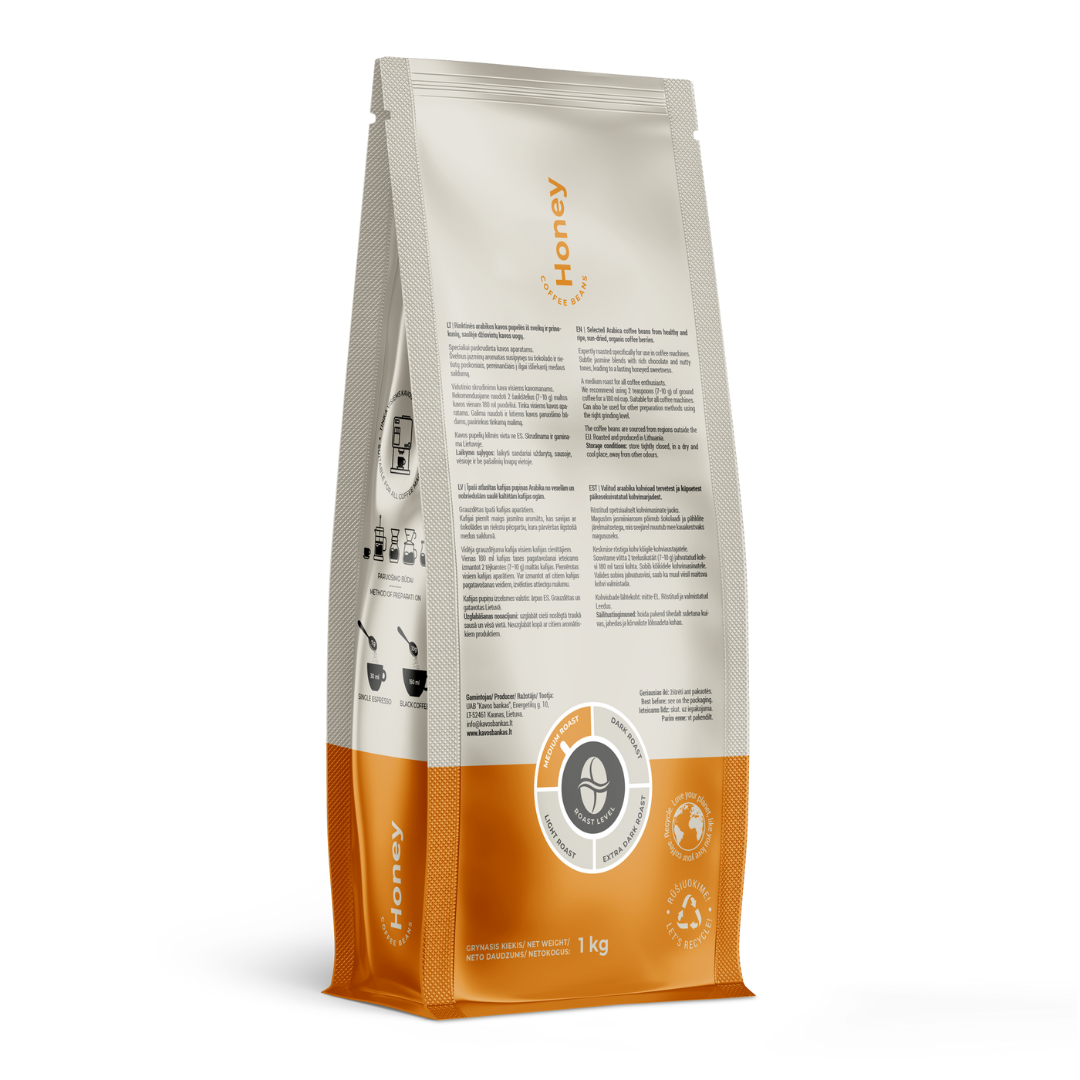 Home Bee honey, 1 kg coffee beans - kafijasbanka