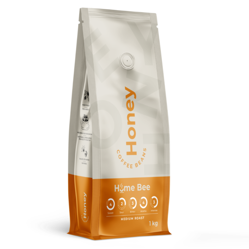 Home Bee honey, 1 kg coffee beans - kafijasbanka