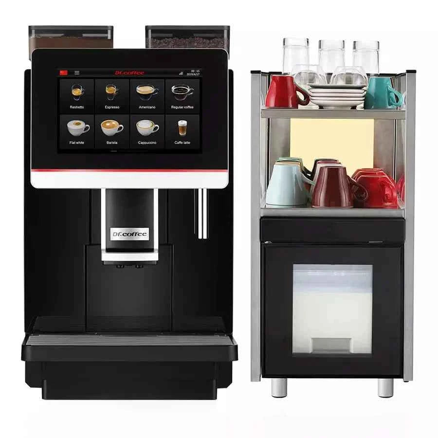 Milk refrigerator with cup warmer "Dr. coffee"
