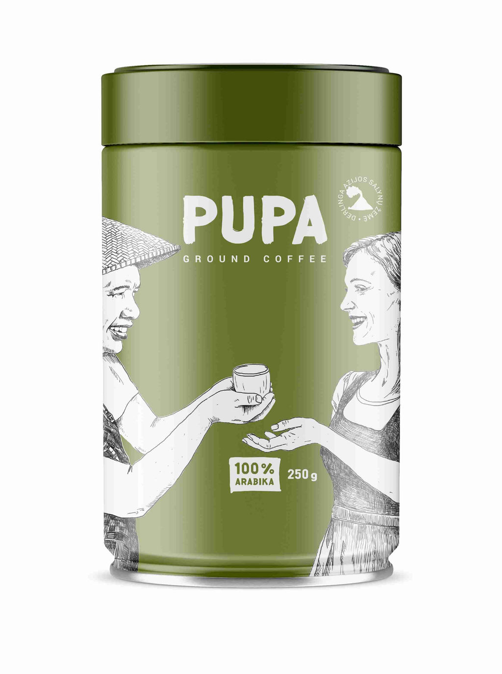 PUPA Crema, 250g,Ground coffee, tin can
