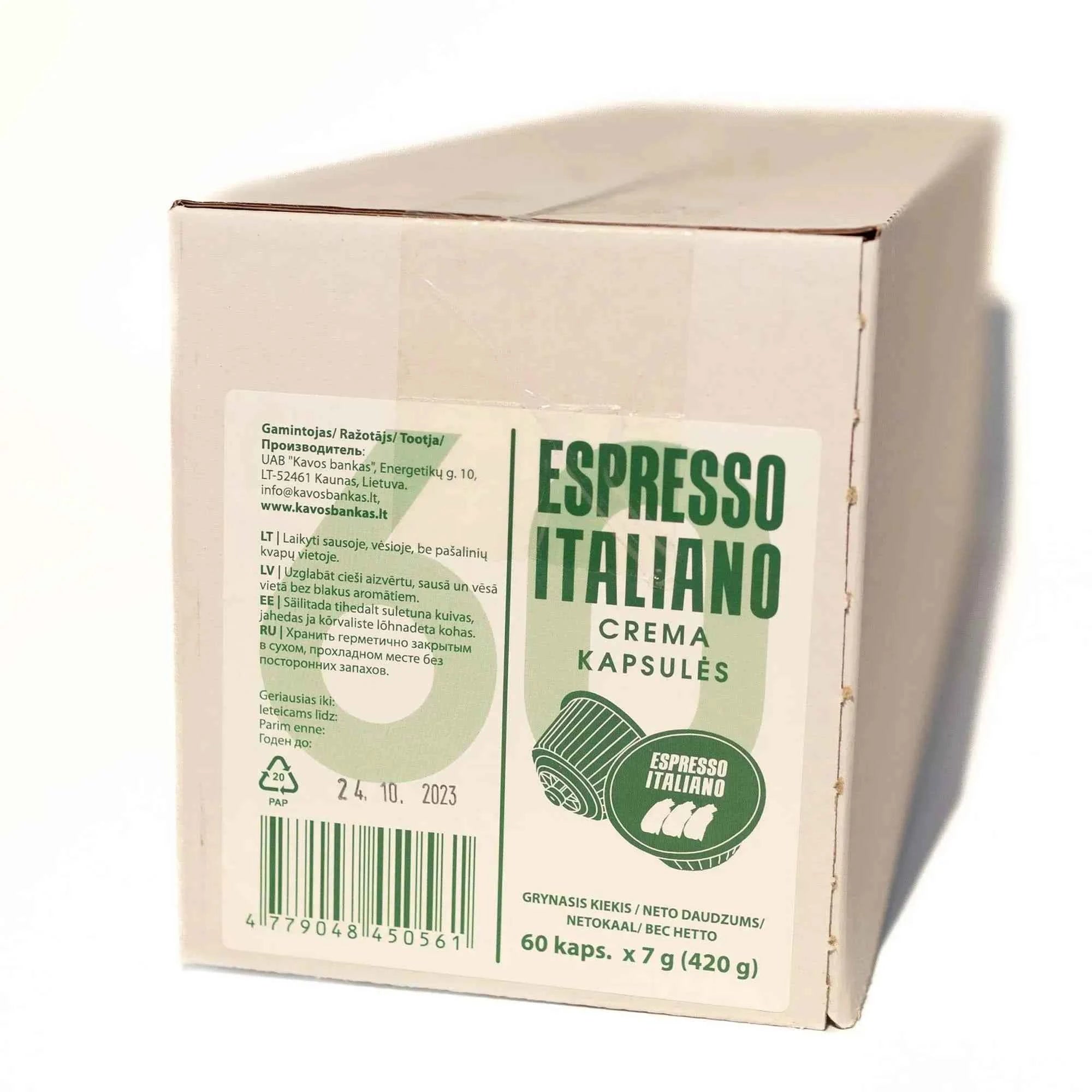 ESPRESSO ITALIANO CREMA CAPSULES 60PCS