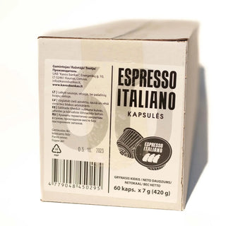 Espresso Italiano Capsules 60 pcs - kafijasbanka