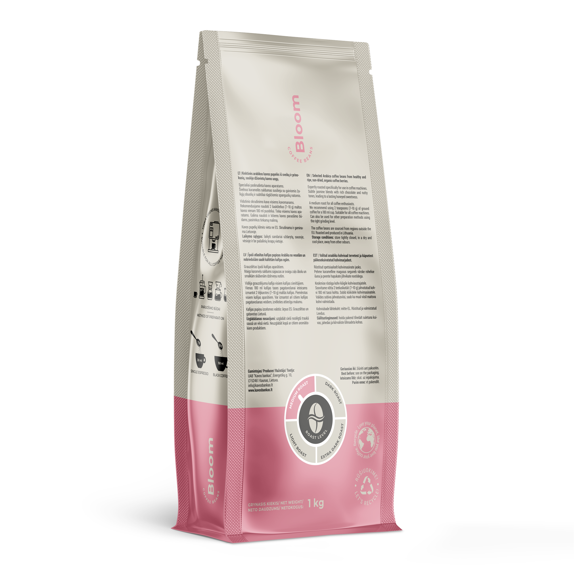 Home Bee Bloom, 1 kg coffee beans - kafijasbanka