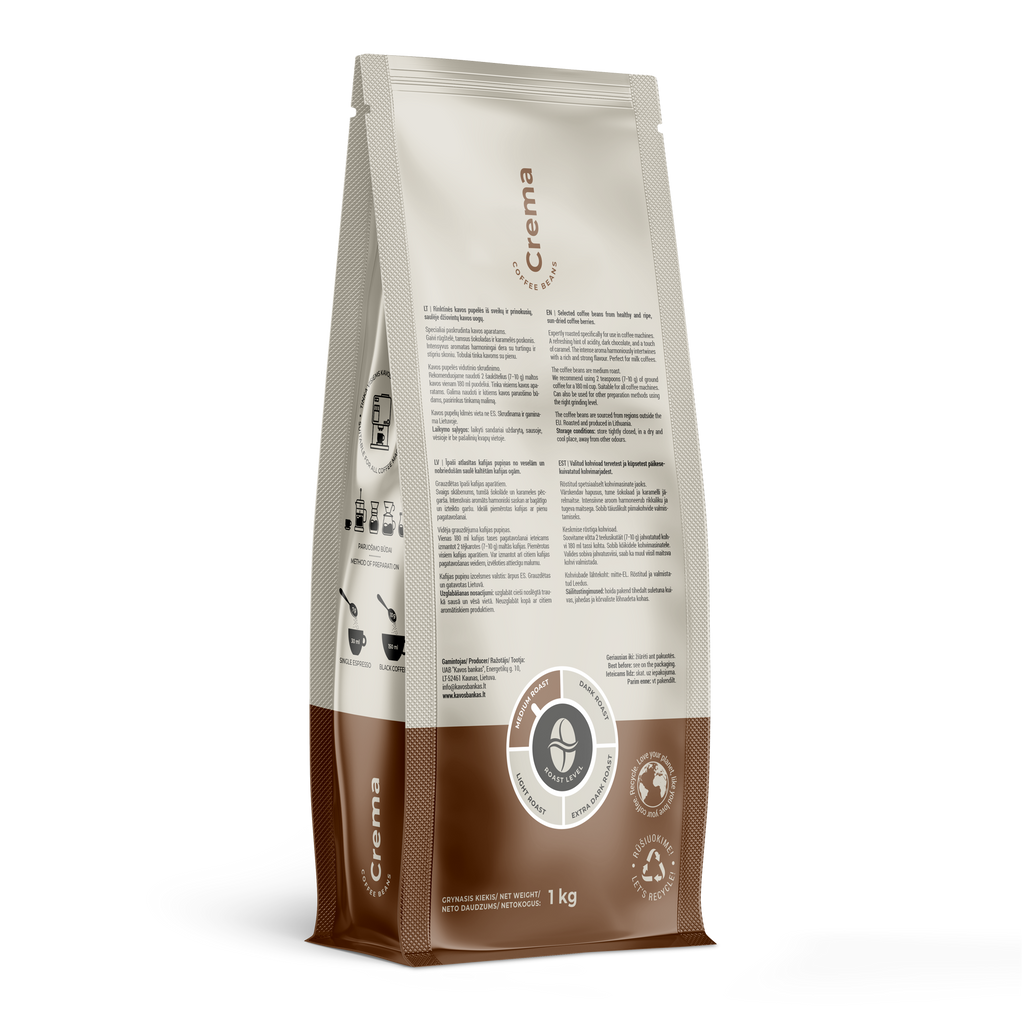 Home Bee Crema, 1 kg coffee beans - kafijasbanka