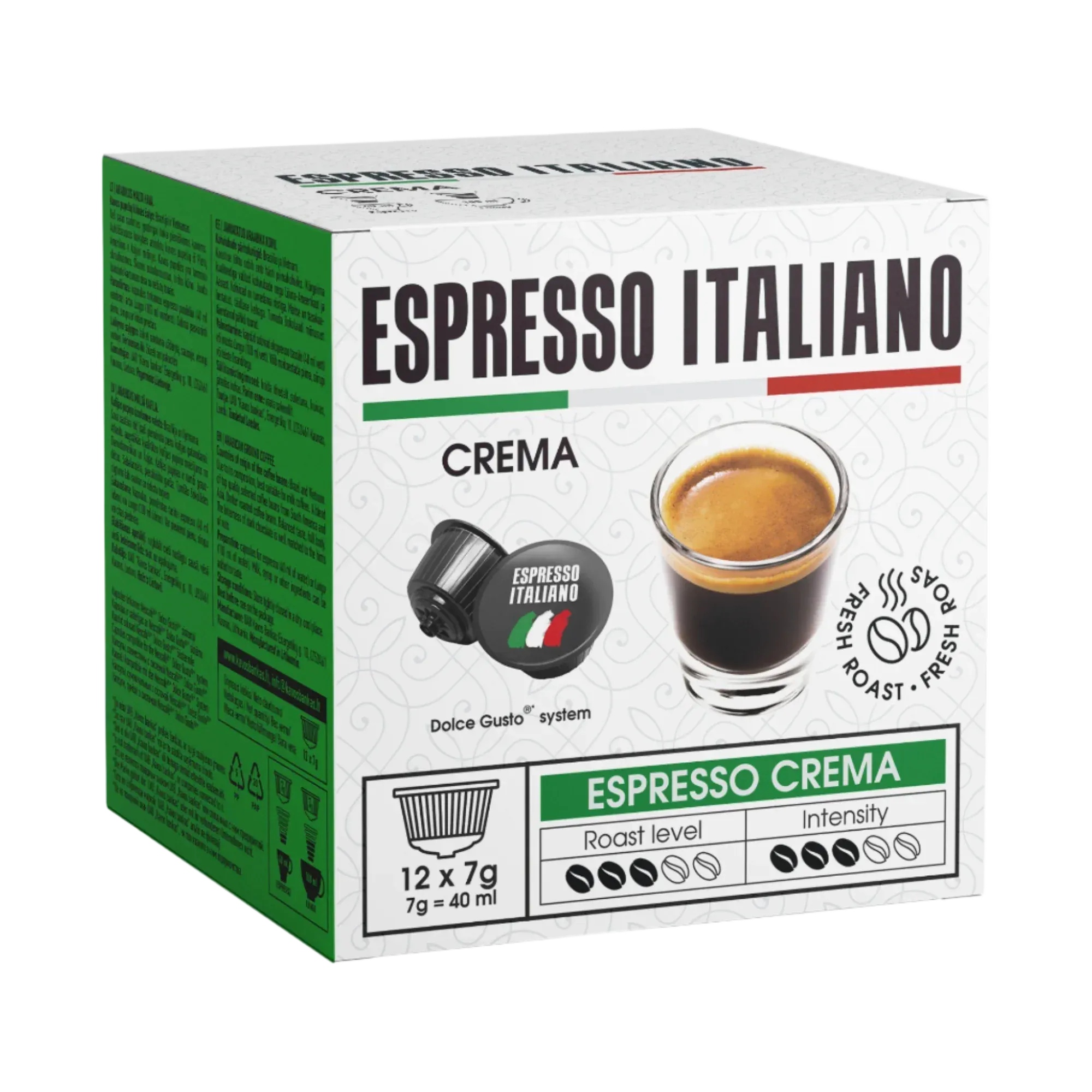 ESPRESSO ITALIANO CREMA CAPSULES 12GB - kafijasbanka