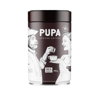Coffee PUPA, 250g, in a tin can