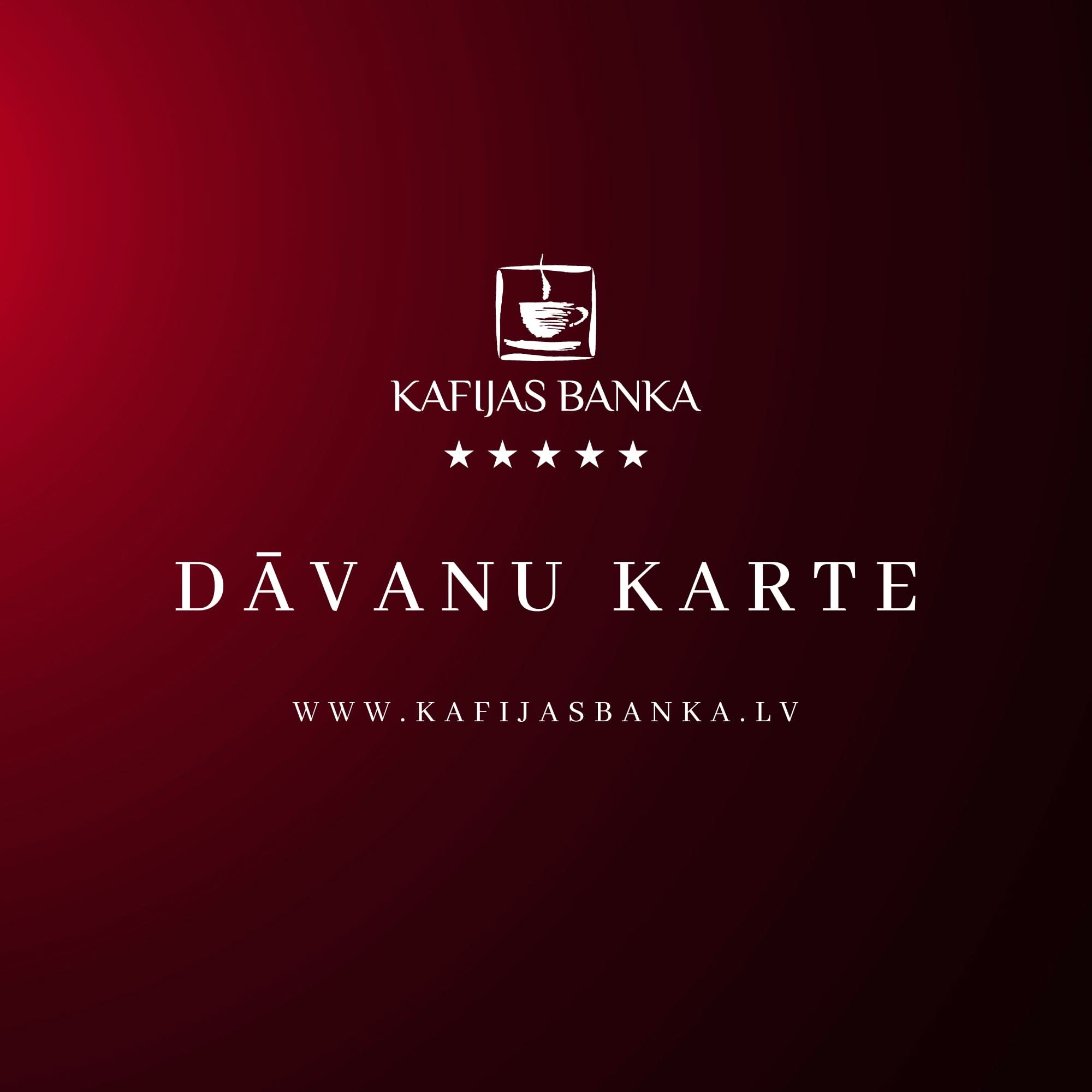 Coffee Bank Gift Card - kafijasbanka