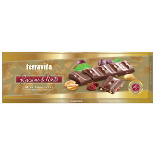Milk chocolate with raisins and nuts 225g
